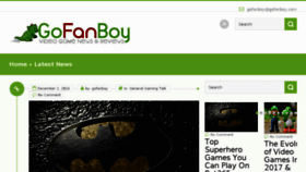 What Gofanboy.com website looked like in 2016 (7 years ago)