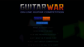 What Guitarwar.com website looked like in 2016 (7 years ago)