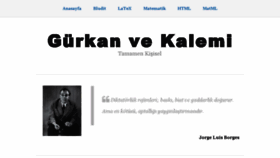 What Gurkanozsoy.com website looked like in 2016 (7 years ago)