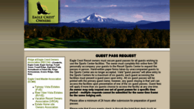 What Guestpass.eagle-crest.com website looked like in 2016 (7 years ago)