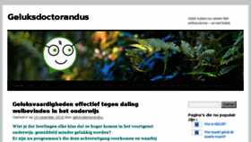 What Geluksdoctorandus.nl website looked like in 2016 (7 years ago)