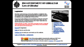 What Gibraltarlaws.gov.gi website looked like in 2016 (7 years ago)