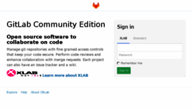 What Gitlab.xlab.si website looked like in 2016 (7 years ago)