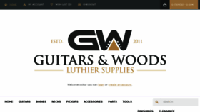 What Guitarsandwoods.com website looked like in 2016 (7 years ago)