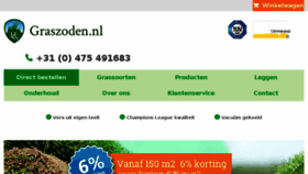 What Graszoden.nl website looked like in 2016 (8 years ago)