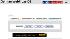 What German-webproxy.de website looked like in 2016 (7 years ago)