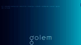 What Golemproject.net website looked like in 2016 (7 years ago)