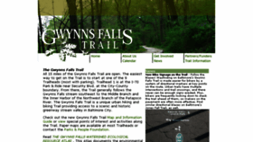 What Gwynnsfallstrail.org website looked like in 2016 (7 years ago)