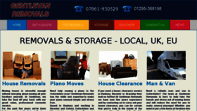 What Gentlevanremovals.co.uk website looked like in 2016 (7 years ago)