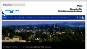 What Gloucestershireccg.nhs.uk website looked like in 2016 (7 years ago)