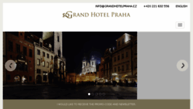 What Grandhotelpraha.cz website looked like in 2016 (7 years ago)