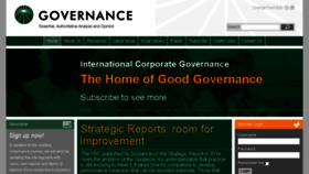 What Governance.co.uk website looked like in 2016 (7 years ago)