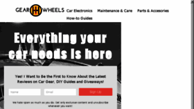 What Gear4wheels.com website looked like in 2016 (7 years ago)
