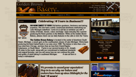 What Goldenbrownbakery.com website looked like in 2016 (7 years ago)