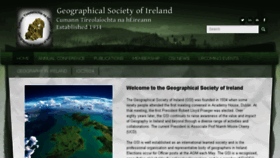 What Geographicalsocietyireland.ie website looked like in 2016 (7 years ago)
