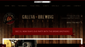 What Galenabrewery.com website looked like in 2016 (7 years ago)