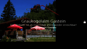 What Graukogelalm.at website looked like in 2016 (7 years ago)
