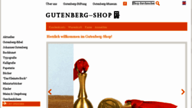 What Gutenberg-shop.de website looked like in 2016 (7 years ago)