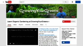 What Growingyourgreens.com website looked like in 2016 (7 years ago)