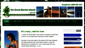 What Greatbarrierislandtourism.co.nz website looked like in 2016 (7 years ago)