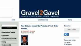What Gravel2gavel.com website looked like in 2016 (7 years ago)