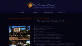 What Griffithcaravanvillage.com.au website looked like in 2016 (7 years ago)