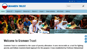 What Grameentrust.org website looked like in 2016 (7 years ago)