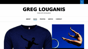 What Greglouganis.com website looked like in 2016 (7 years ago)