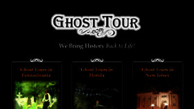 What Ghosttour.net website looked like in 2016 (8 years ago)