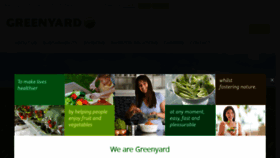 What Greenyardfoods.com website looked like in 2016 (7 years ago)