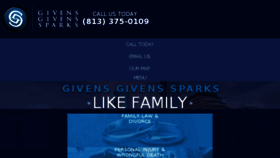 What Givenssparks.com website looked like in 2016 (9 years ago)