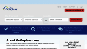 What Gogapless.com website looked like in 2016 (7 years ago)