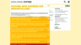 What Gerda-henkel-stiftung.de website looked like in 2016 (7 years ago)