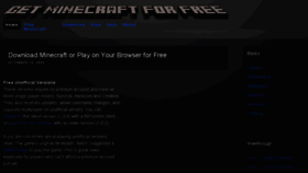 What Getminecraftforfree.org website looked like in 2017 (7 years ago)