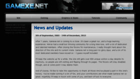 What Gamexe.net website looked like in 2017 (9 years ago)