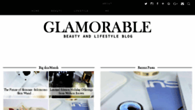 What Glamorable.com website looked like in 2017 (7 years ago)