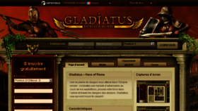 What Gladiatus.fr website looked like in 2017 (7 years ago)