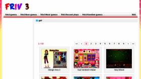 What Girl.friv3.co website looked like in 2017 (7 years ago)