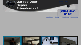 What Garagedoorrepair-friendswood.com website looked like in 2017 (7 years ago)