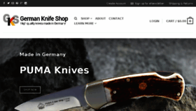 What German-knife-shop.com website looked like in 2017 (7 years ago)