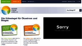 What Gruenerstromlabel.org website looked like in 2017 (7 years ago)