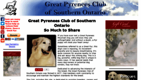 What Great-pyrenees-club-of-southern-ontario.com website looked like in 2017 (7 years ago)