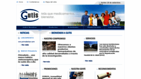 What Gutis.com website looked like in 2017 (7 years ago)