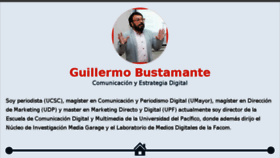 What Guillermobustamante.com website looked like in 2017 (7 years ago)