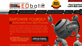 What Getseobot.com website looked like in 2017 (7 years ago)