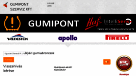 What Gumipont.hu website looked like in 2017 (7 years ago)