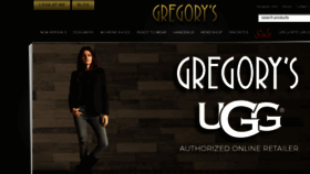 What Gregorysshoes.com website looked like in 2017 (7 years ago)