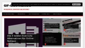 What Gif-grafiken.de website looked like in 2017 (7 years ago)