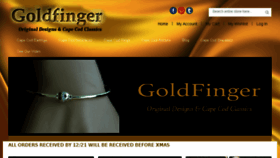 What Goldfingercapecod.com website looked like in 2017 (7 years ago)