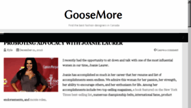 What Goosemore.com website looked like in 2017 (7 years ago)